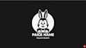 do awesome rabbit  black and white mascot logo design
