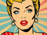 draw a retro pop art roy lichtenstein style