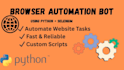 create browser automation bots using python and selenium