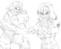 draw character your oc line art
