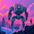 create a sci fi robot and mecha concept art