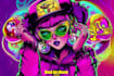 do flashy color illustration and trippy psychedelic art