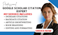 publish article to increase google scholar citations h index backdate citation