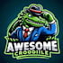 make amazing awesome crocodile mascot logo