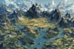 craft a hand drawn map of your fantasy world