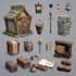 3d model objects, props and weapons