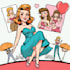 create pin up and cartoon illustrations