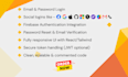 create a secure signup and login system with firebase authentication