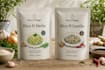 design premium pouch bag packaging with front and back layout
