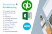 do UK bookkeeping, vat returns and cloud accounting in quickbooks and xero