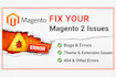 fix any magento 2 issues