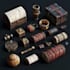 create nice 2d game assets, props, icons, objects and UI