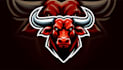 do awesome bull head mascot logo design