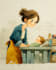 do children story book illustration, children story book illustration