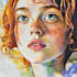 create a watercolor portrait of yourself