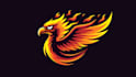 design an awesome flame phoenix mascot logo with express delivery