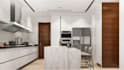 do 3d photorealistic farmhouse kitchen interior design
