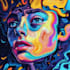 draw a digital abstract art illustration