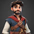 design 3d style cartoon character