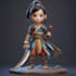 create 3d pixar style cartoon character