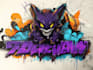create a hand drawn graffiti and character design