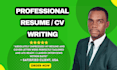 write professional ats friendly resume, CV and cover letter