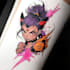 make comic cartoon anime tattoo design