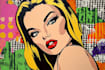 draw pop art portrait in roy lichtenstein style