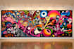 create graffiti pop art canvas designs and murals