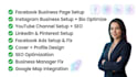 fb,ig,pages,pintest,tiktok,youtube setup,optimization,verified bm,SEO,fb ads run