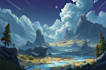 create concept art, fantasy landscapes, background scenes