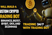 develop a crypto exchange automation tool using binance, bybit, okx API