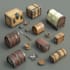 make 2d game assets, props, objects