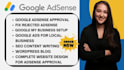 get google adsense approval for wordpress blog website with SEO friendly article