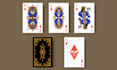 draw playing cards, poker cards or cards games and boards