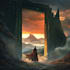 create a unique fantasy book cover illustration