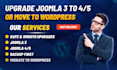 develop, design, upgrade, maintain and support joomla web