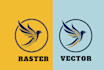 convert raster images to vector files ai, eps, svg,PDF