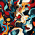 create abstract geometric digital art