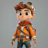 make 3d character and cartoon model in blender