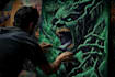 create dark art illustration