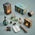 design 2d game assets, icons, objects and props