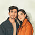 draw a cute cartoon couple portrait