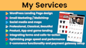 do clean professional web landing page