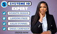 setup systeme io sales funnel system io landing page systeme io email campaign