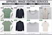 do flat lay image editing, ghost mannequin, neck joint, apparel image editing