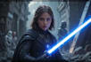 illustrate sci fi, star wars, mecha, sprite art