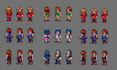 pixel art sprite sheet 2d pixel art game art isometric pixel character animation