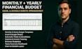 design monthly yearly financial annual budget excel google spreadsheet csv api