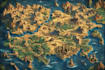 create a beautiful fantasy map for you
